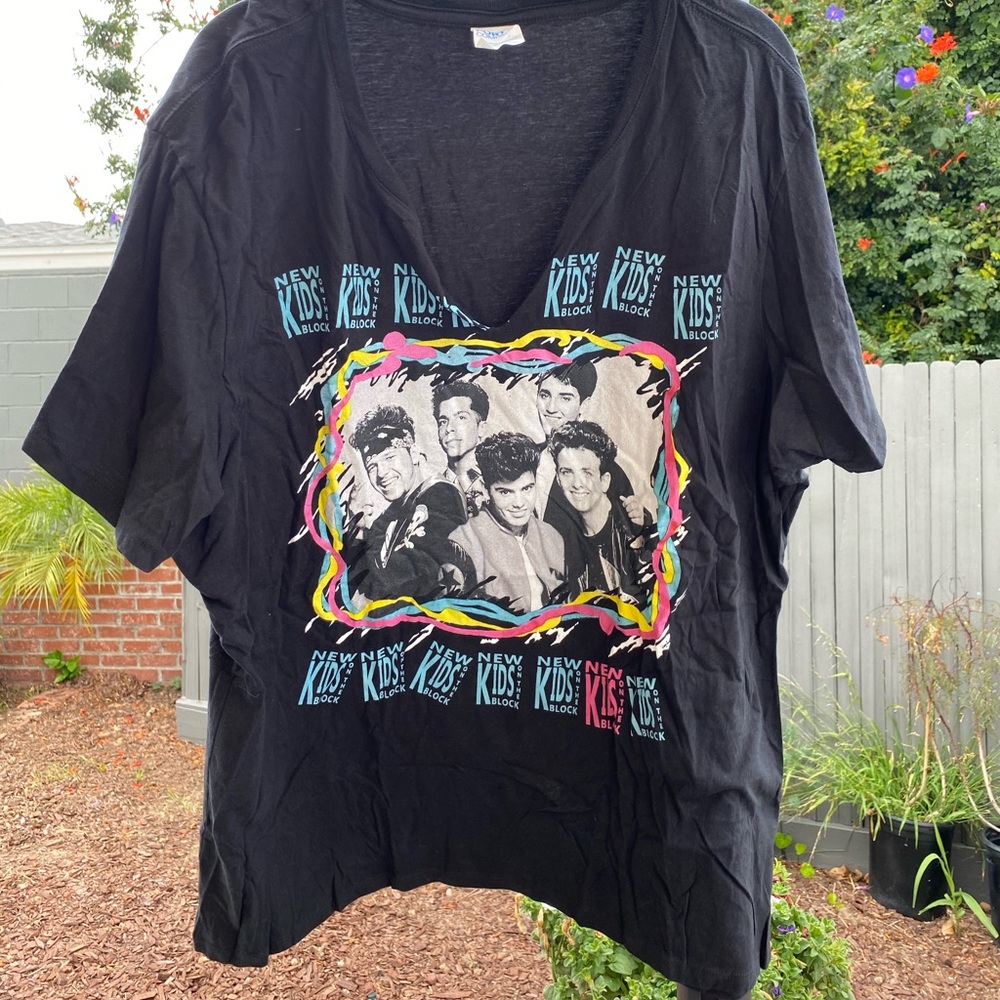NKOTB New Kids Plus Size V-neck Tee